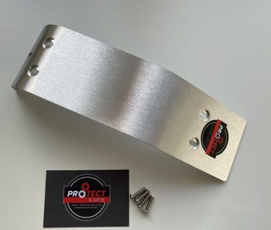 BASH GUARDS FOR CUBE STEREO HYBRID 140/160 IN BRUSHED ALLOY FOR 2018/2019 MODELS
