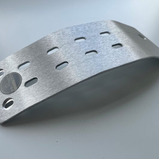 BASH GUARD FOR AMFLOW PL AND PL PRO GEN1 600/800 Wh, ULTRA LIGHT AT ONLY 129 grams TO MATCH THIS LIGHT WEIGHT FULL POWERED E-BIKE. - Brushed Alloy. (NOT FOR THE LATEST GEN2 MODELS)