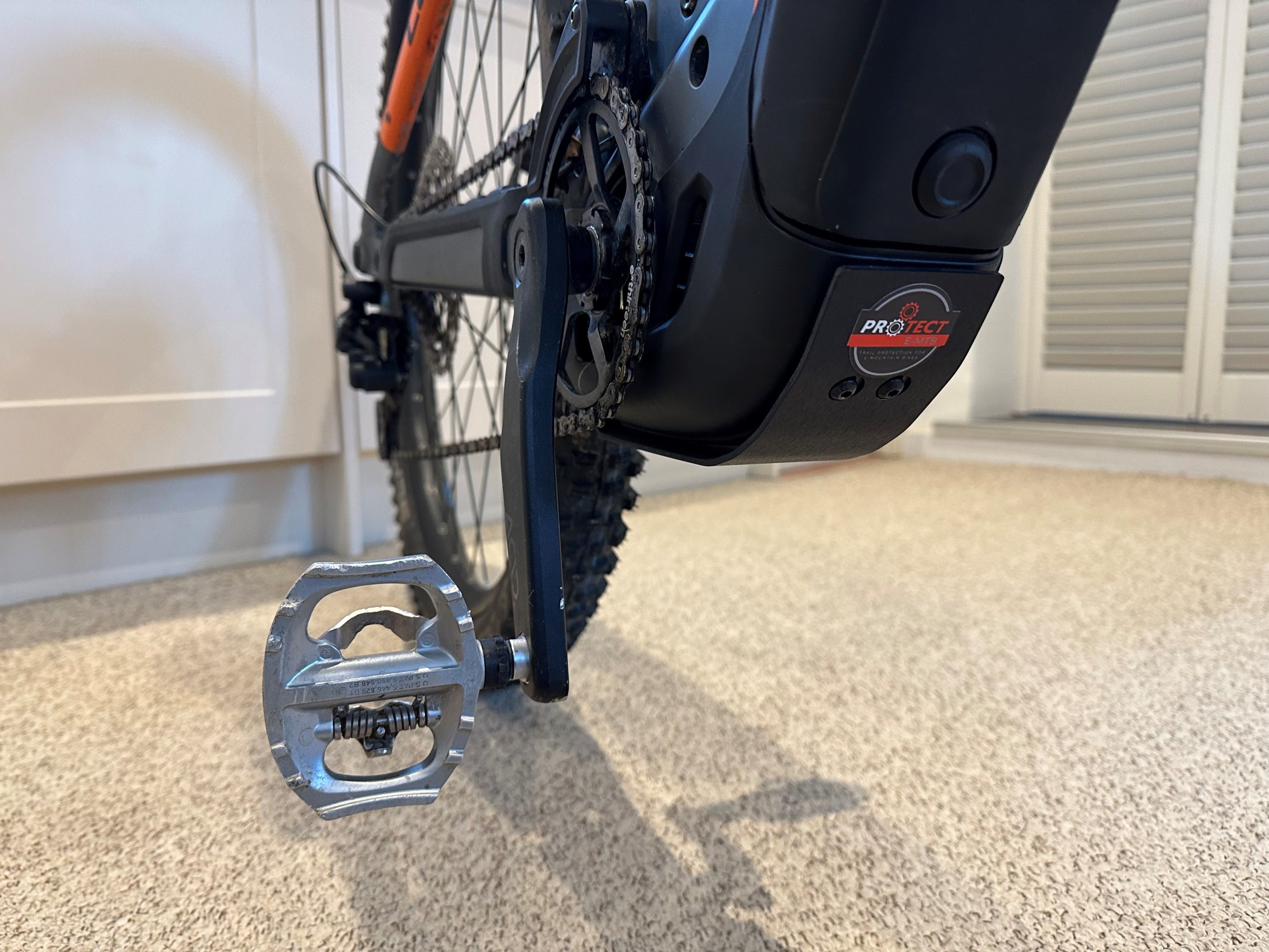 BASH GUARDS FOR CUBE STEREO HYBRID 140/160 2022/2023/2024 FOR 750w BATTERY WITH THE 9CM WIDE MOTOR COVER, NOT THE 10.5CM COVER WHICH HAS SPACE TO INCORPORATE THE TRACKER. (PLEASE CHECK PRIOR TO ORDERING) IN HARD ANODISED BLACK(NOT FOR 500/625w). (Will not fit frame size in small) - Image 5