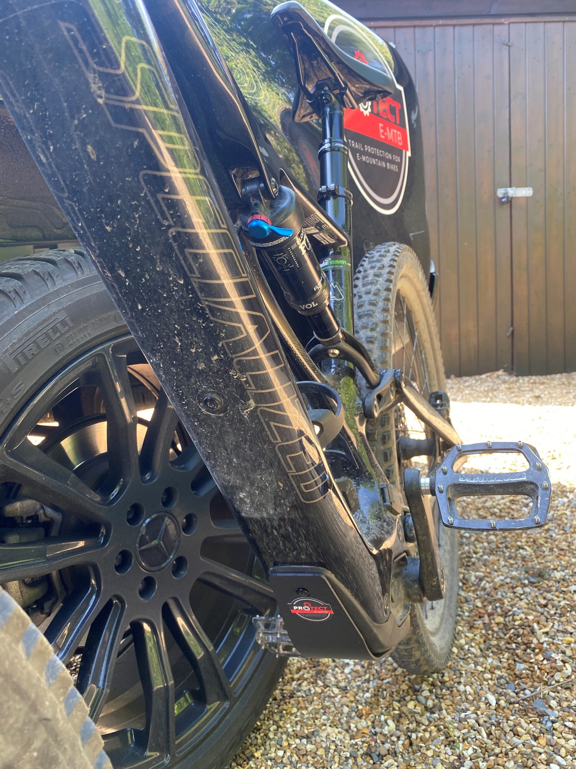BASH GUARD FOR SPECIALIZED LEVO SL CARBON 2020/2021/2022, WITH BOLT IN HARD ANODISED BLACK - Image 4